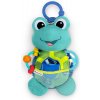 Baby Einstein hračka aktívna na C krúžku korytnačka Neptune’s Sensory Sidekick 14x8x33 tyrkysová