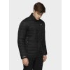 4F pánska páperová bunda KUMP004 deep black solid čierna