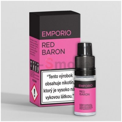 10 ml Red Baron Emporio e-liquid, obsah nikotínu 0 mg