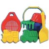 Teddies Vedro sitko lopatka hrabličky 3 bábovky plast v sieťke 20x28x12cm 12m +