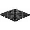 VEVOR Podlahové dlaždice do garáže, 12 dielov, 31x31CM, s drážkami, čierne