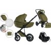 Multifunkčný kočík Mama Kiddies Max 500 3 v 1 v olivovej farbe s príslušenstvom + darček