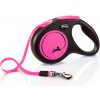 Flexi New Neon M páska 5m/25 kg ružová