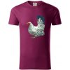 Sliepka kreslená biela - Tričko z organickej bavlny - 2XL ( Fuchsiová )