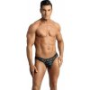 Anais Men Benito String XL čierne - pánske tangá s elastickou páskou
