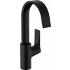 Hansgrohe Vivenis - Páková umývadlová batéria 210 s otočným výtokom a odtokovou súpravou s tiahlom, čierna matná 75030670