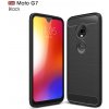 Motorola Puzdro Lenovo Moto G7 karbónová textúra čierna farba