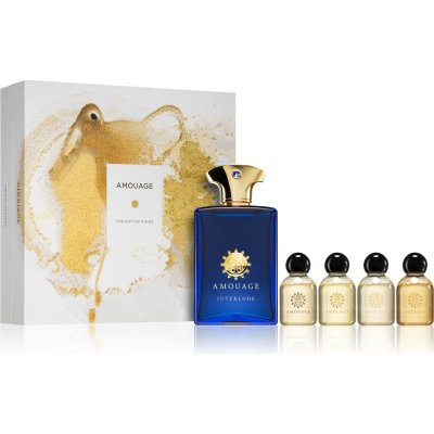 Amouage Interlude Man Spring sprchový gél 4 x 25 ml + balzamouage Interlude Man Spring EDP 100 ml darčeková sada