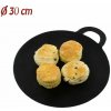 13093 Liatinová platňa na pečenie s držadlom, priemer 30 cm PERFECT HOME