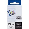 PRINTLINE kompatibilní páska s Casio, XR-24WE1, 24mm, 8m, černý tisk/bílý podklad 100% novy kompatibil
