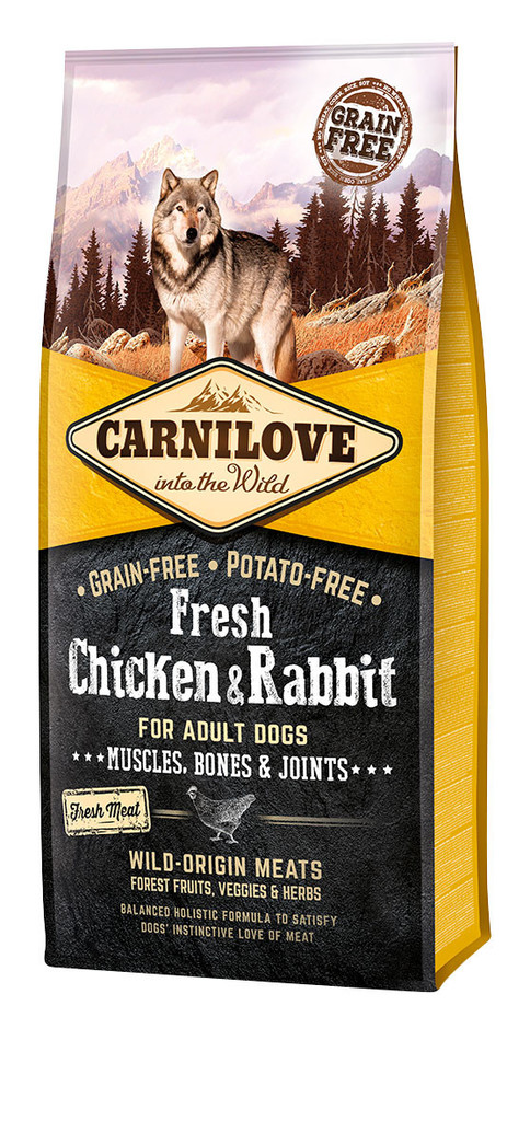 Carnilove Fresh Chicken & Rabbit for Adult Dogs 12 kg