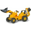 Rolly Toys Šľapací traktor CAT čelný nakladač zadná radlica