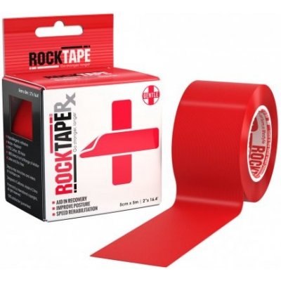 RockTape pro citlivou pokožku - červená - kineziologický tejp 5 cm x 5 m