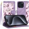 Techsuit FlipCraft puzdro na iPhone 15 Pro – tajomná fialová KF2328569