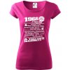 1966 v kocke Dámske tričko Pure Fuchsiová