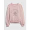 Detská crop mikina s logom GAP Ružová XS Ružová Ružová