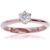 VIPgold Zásnubný prsteň s briliantmi v červenom zlate R330-44554c