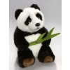 LAM Plyšová panda s listom 18 cm - plyšové hračky