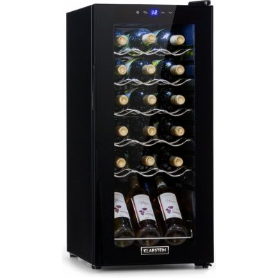Klarstein Shiraz 18 Uno, vinotéka, 50 l, 18 fliaš, 5-18°C, dotykový ovládací panel (HEA-Shiraz 18 slim)
