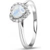 Emporový strieborný prsteň GU-DR12959R-SILVER-MOONSTONE-ZIRCON Veľkosť: 6 (EU: 51-53)