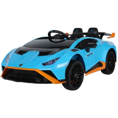 Lean Cars Elektrická autíčko Lamborghini STO Drift 2x45W batéria 24V 4,5Ah 2024 modrá