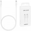 Samsung Dátový kábel (EP-DA705BWEGWW) - USB-C na rýchle nabíjanie typu C 3A, 1 m - biely (blistrové balenie) KF2311790