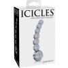 Pipedream Icicles No. 66 - ohnuté sklenené análne korálky (priehľadné)