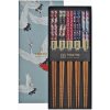 Tokyo Design Studio Čínske paličky set 5 párov vták žeriav v krabičke