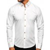 Bolf 6964 Biela pánska elegantná košeľa s dlhými rukávmi