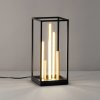 FISCHER & HONSEL Stolná lampa LED Grid, čierna/zlatá, kov, CCT, stmievateľná - 50754