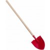 TEDDIES Červený rýľ s násadou 80cm - špicatý