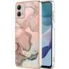 Gumený kryt Full Marble na Motorola Moto G13 / G23 / G53 5G - Rose Gold