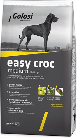 Golosi Dog Easy Croc Medium Kuracie a hovädzie s ryžou 12 kg