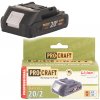 Procraft 20/2A Batéria akumulátorová 20V Li-ion, 2000mAh