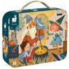 Janod Puzzle v kufríku Magická škola 200 ks