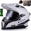 Motocyklová helma LS2 MX701 EXPLORER SOLID WHITE-06 L