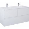 Elita Split skrinka 120x45.8x63.5 cm závesná kúpeľňová skrinka pod umývadlo biela RE012007158060