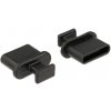 Delock Prachová záslepka pre USB Type-C™ samica s uchopením 10 kusov čierna