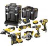 DeWALT - 13-dielna súprava AKU náradia, batérií a nabíjačky DCK654P3T