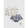 GAP Baby set mikina a sukňa Biela 18-24M Biela Biela