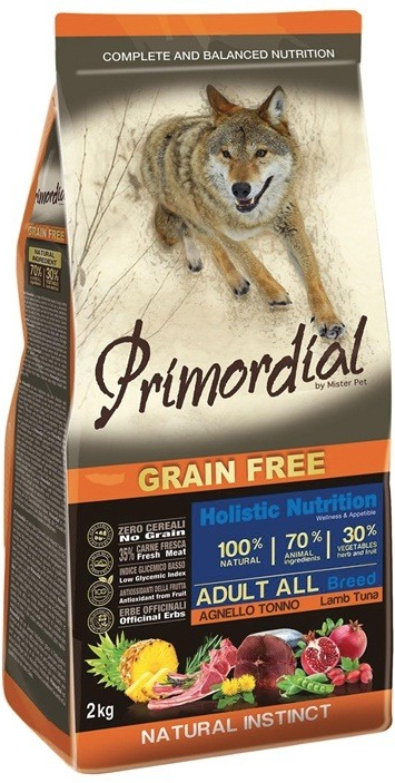 Primordial Grain Free Adult Tuna and Lamb 12 kg