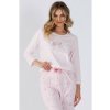 JAKS Dámske pyžamo svetlo ružové Timi Veľkosť: XXL