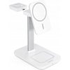 EPICO Spello 3in1 bezdrátová nabíjecí stanice s podporou MagSafe 9915101100170 - bílá