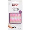Kiss Umelé Samolepiace Nechty Acrylic French Squared M