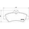 Zadné Brzdové platničky BREMBO CRAFTER 2E0698451