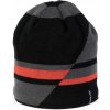 Zimná pletená čiapka Finmark, WINTER HAT čierna,tmavo sivá,červená, UNI