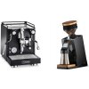 La Pavoni Cellini Classic, black + Eureka Mignon Single Dose PRO, Black & Oak