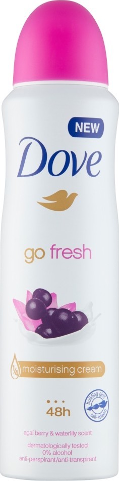 Dove Go Fresh Acai Berry & Waterlily deospray bez alkoholu 150 ml