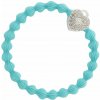 By Eloise London Silver Bling Heart Lock farba Turquoise
