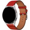 eses Farebný kožený remienok pre smart hodinky 20 mm Farba: červená